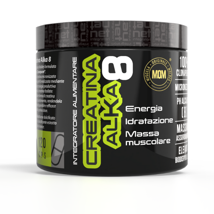 CREATINA ALKA 8 - Integratore con Creatina per performance e recupero muscolare