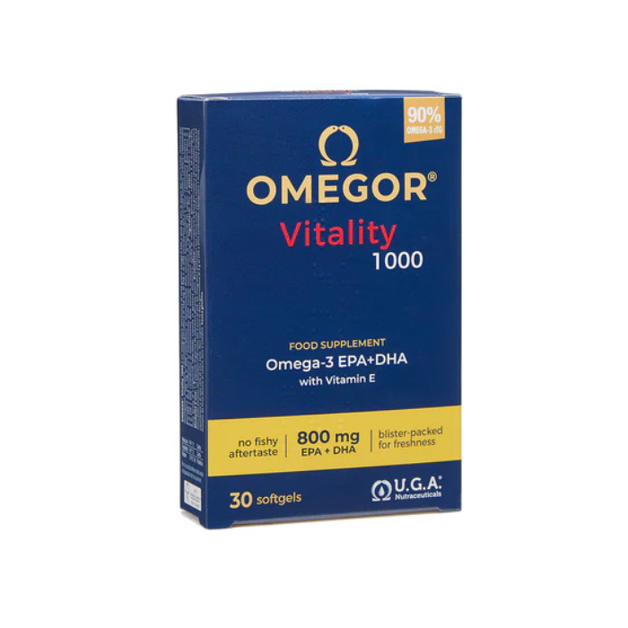 OMEGOR VITALITY 1000 - Integratore olio di pesce - concentrazione e memoria