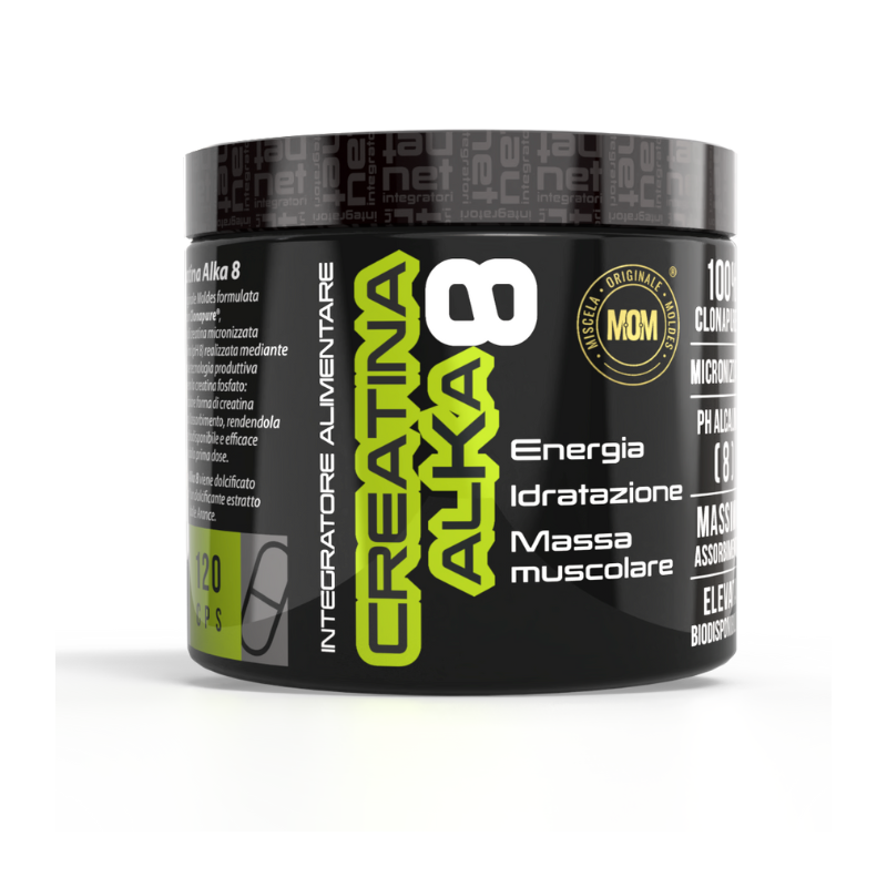 CREATINA ALKA 8 - Integratore con Creatina per performance e recupero muscolare