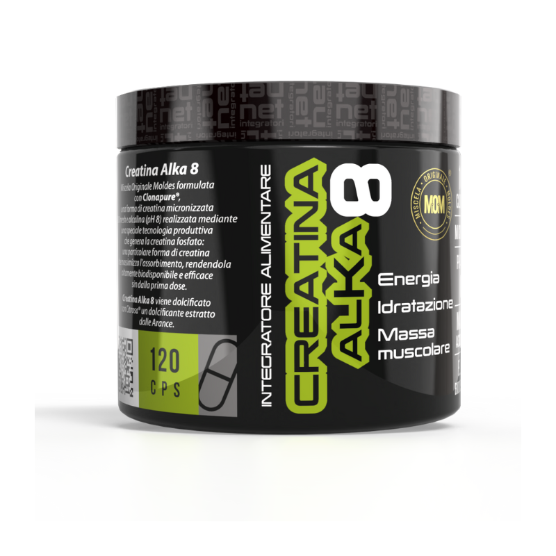 CREATINA ALKA 8 - Integratore con Creatina per performance e recupero muscolare
