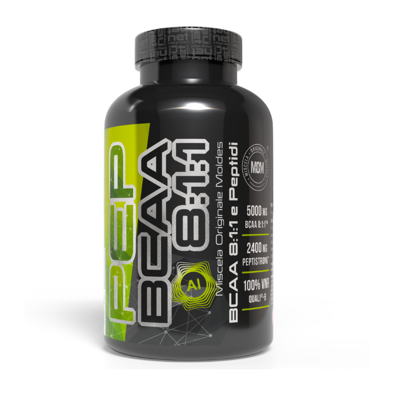 BCAA PEP 8:1:1 AI – Integratore Aminoacidi per Crescita Muscolare, Forza ed Energia