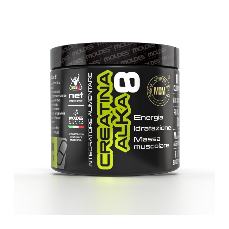 CREATINA ALKA 8 - Integratore con Creatina per performance e recupero muscolare