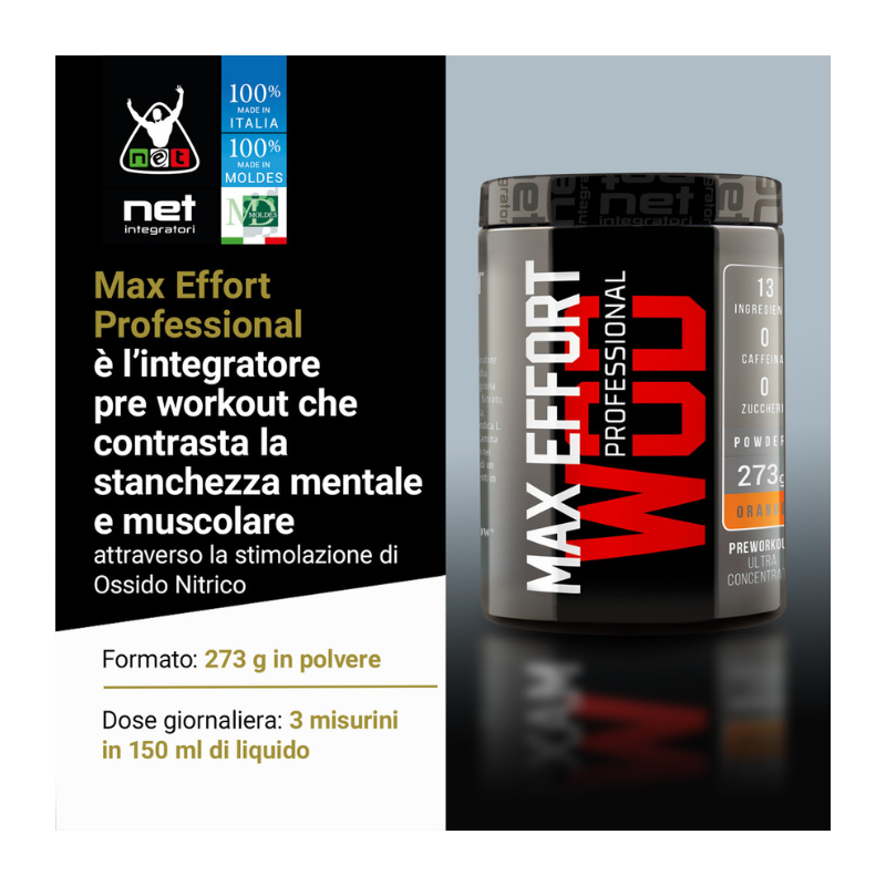 MAX EFFORT PROFESSIONAL WOD - Stimolatore Ossido Nitrico
