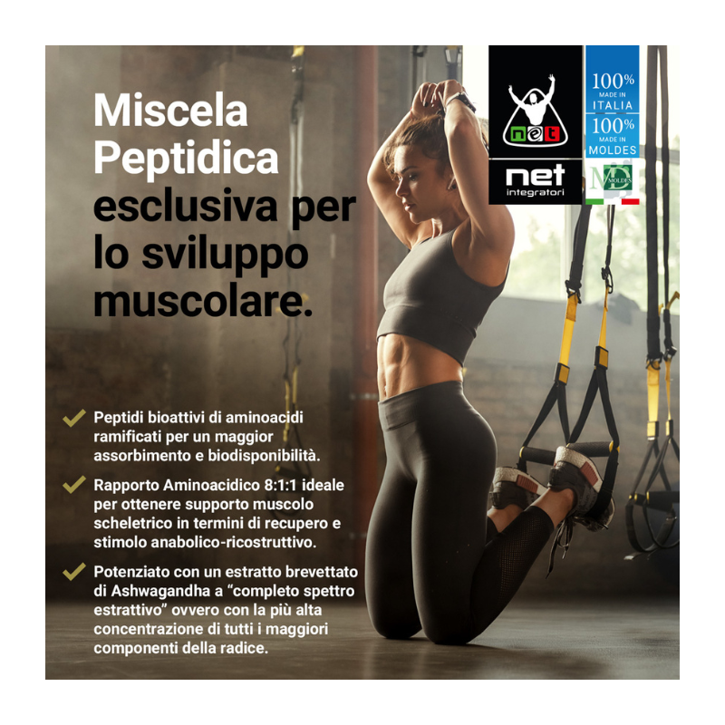 BCAA PEP 8:1:1 AI – Integratore Aminoacidi per Crescita Muscolare, Forza ed Energia