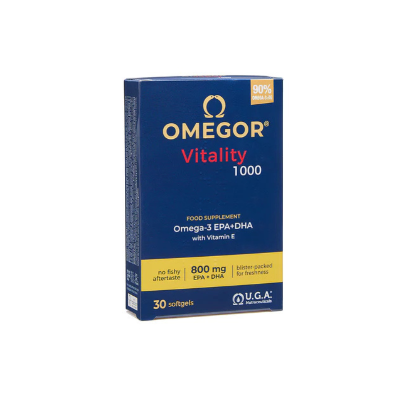OMEGOR VITALITY 1000 - Integratore olio di pesce - concentrazione e memoria
