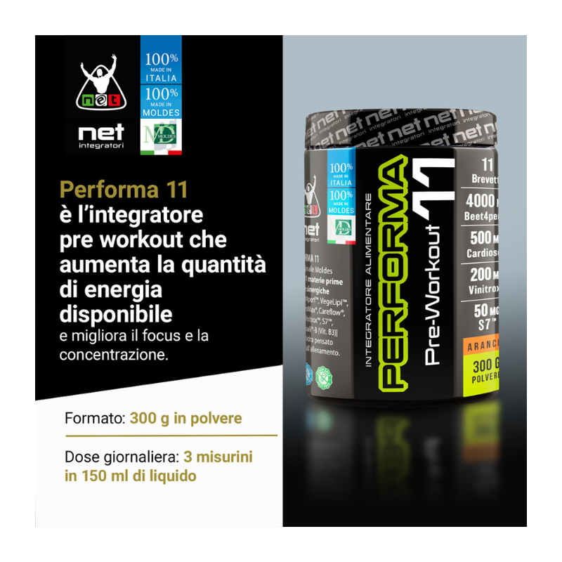 PERFORMA 11 - Integratore Pre Workout - Energia Immediata