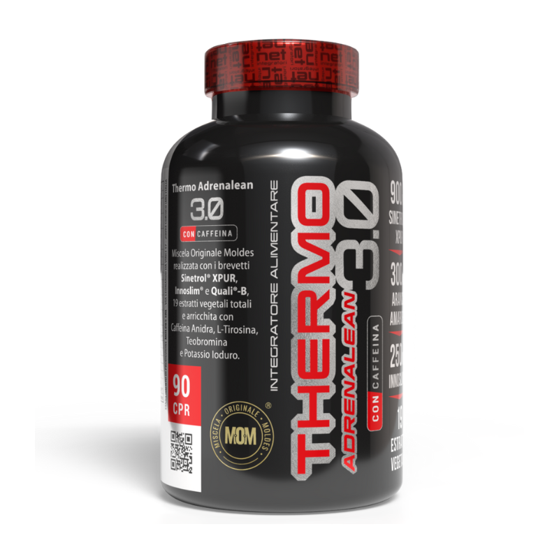 THERMO ADRENALEAN 3.0 con caffeina - Integratore termogenico con stimolanti